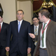 House Speaker John Boehner, surrounded by staff and reporters (Susan Walsh/AP)